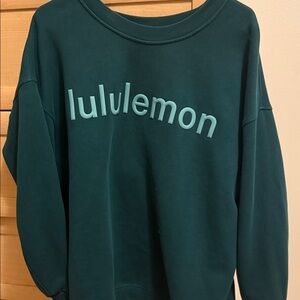 lululemon athletica Dark Teal Crew Neck Sweater